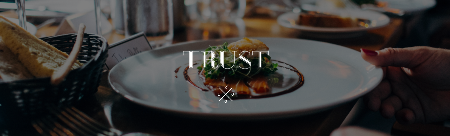 Trust Logo on a Background