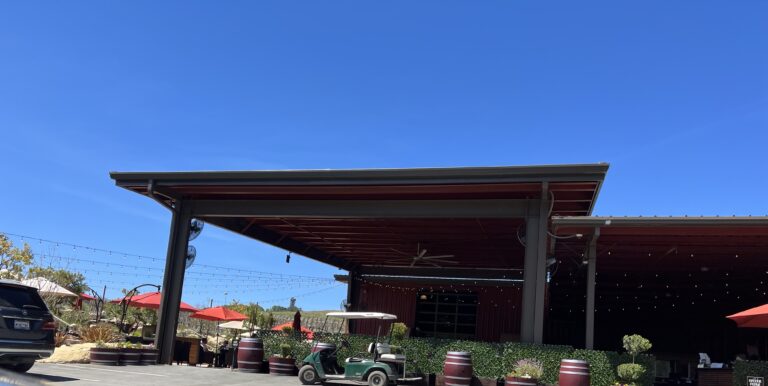 Parking Lot View of Tasting Room