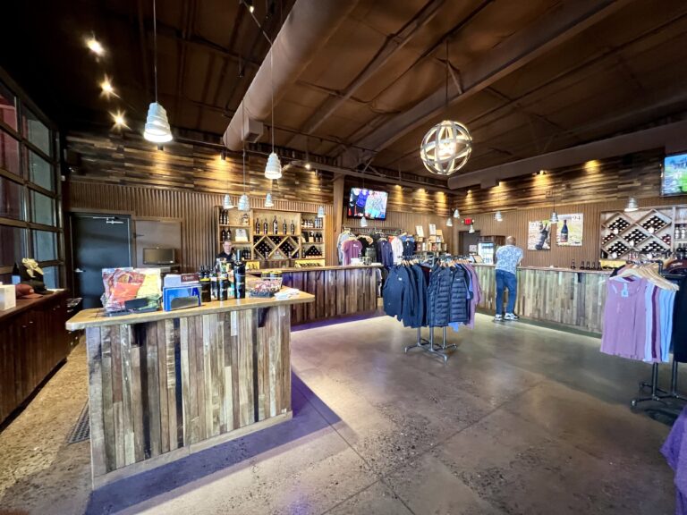 inside tasting room