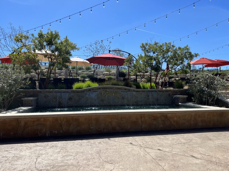 outside fountain
