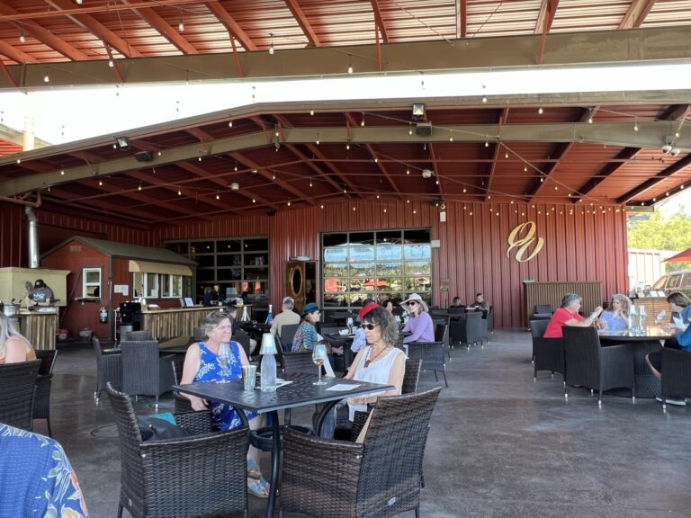 outside tasting area