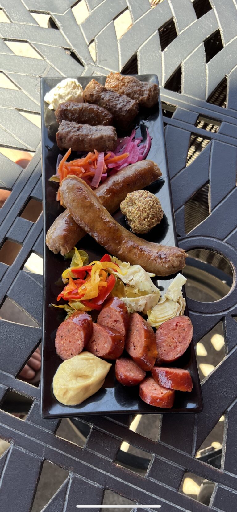 trio sausage plate