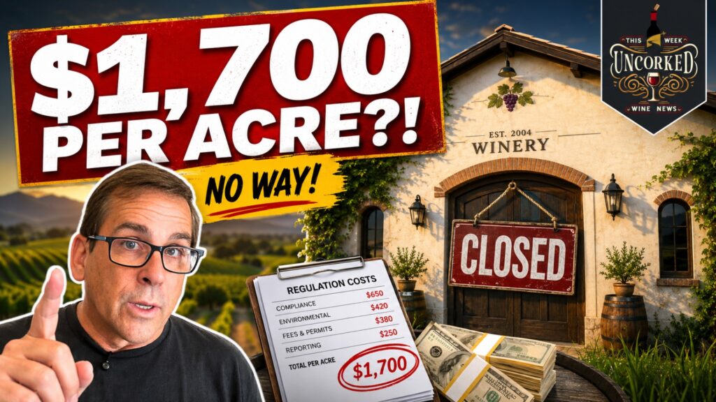 June 1, 2026 – Napa Growers Say Regulation Costs Are Driving Them Out of Business